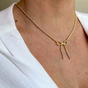 Cordão Baiano Laço Semi Joia