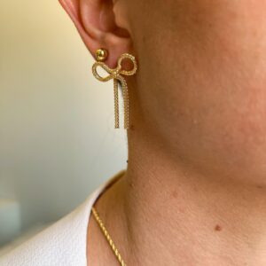 Brinco Laço Semi Joia