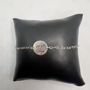 Pulseira seja forte e corajosa