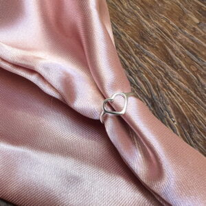 Anel coração vazado