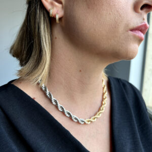 Choker Cordão Baiano Dois Banhos